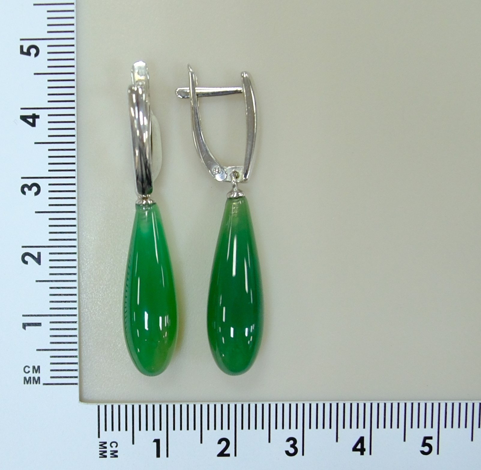 Серебряные серьги с агатами